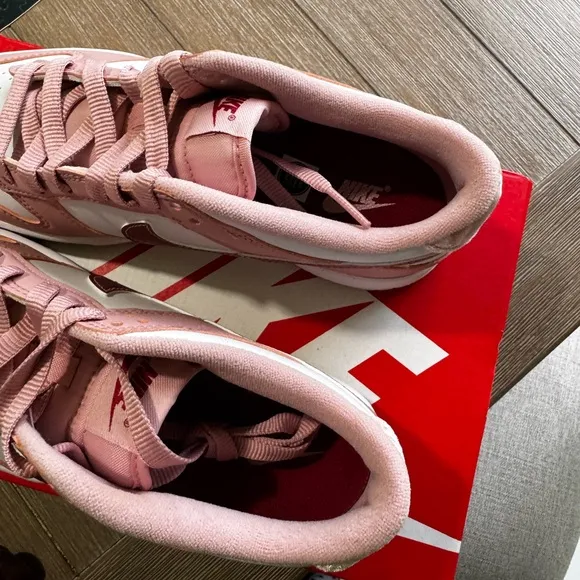 Nike Dunk Low Pink and White Low-Top Sneakers