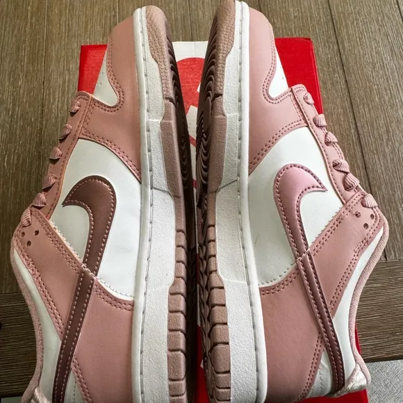 Nike Dunk Low Pink and White Low-Top Sneakers