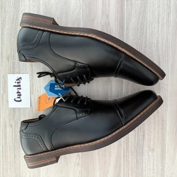NUNN BUSH Royce CT OX Men' SZ 8W -Black Comfort Casual Dress Shoe New 81073-001