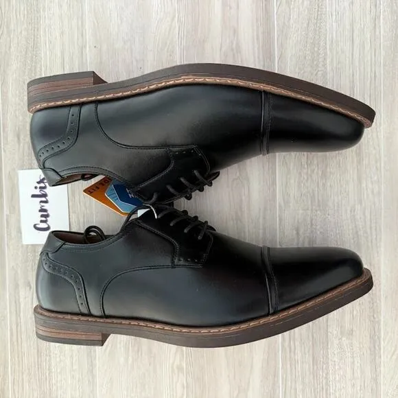 NUNN BUSH Royce CT OX Men' SZ 8W -Black Comfort Casual Dress Shoe New 81073-001
