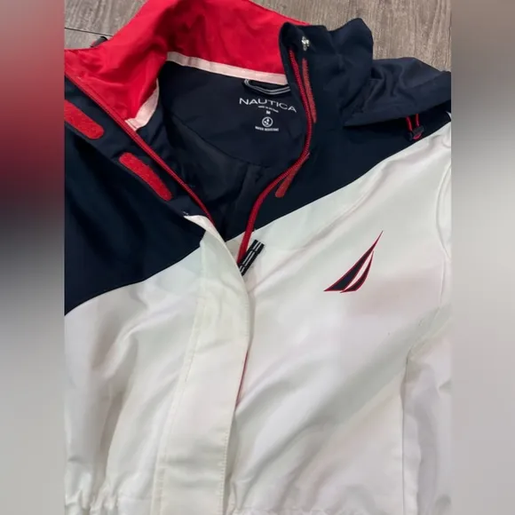 NÁUTICA colorblock hooded jacket ✨
