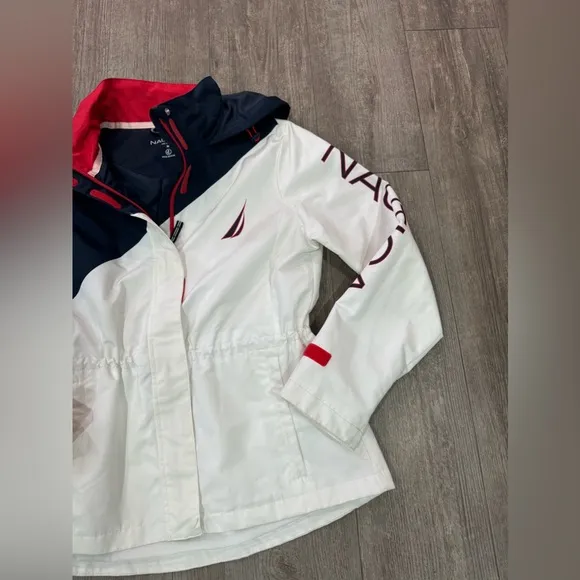 NÁUTICA colorblock hooded jacket ✨