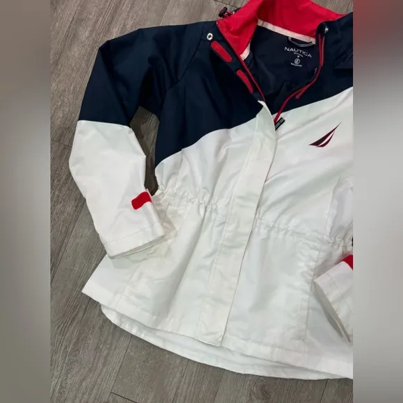 NÁUTICA colorblock hooded jacket ✨