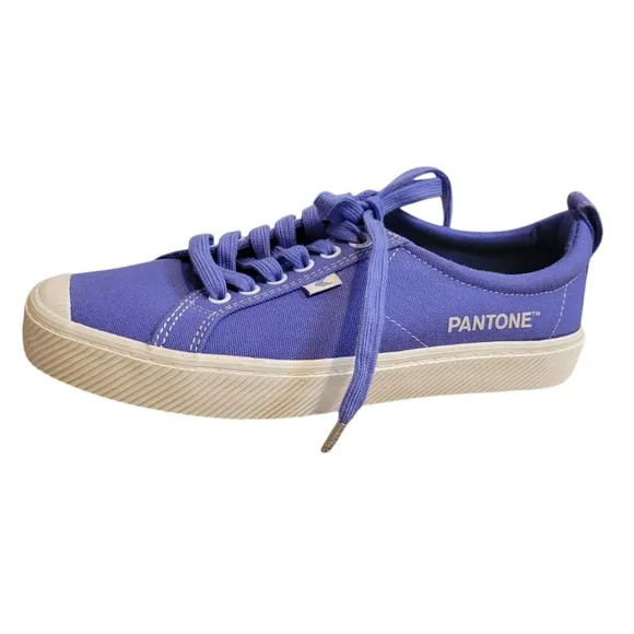 NWOT CARIUMA X Pantone OCA Low Canvas Sneaker Very Peri Purple Cork Insoles 8