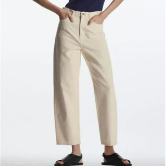 NWT COS Cotton Tapered High Rise Ankle Jean