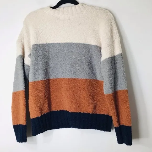 NWT TS sweater women soft small Colorblock