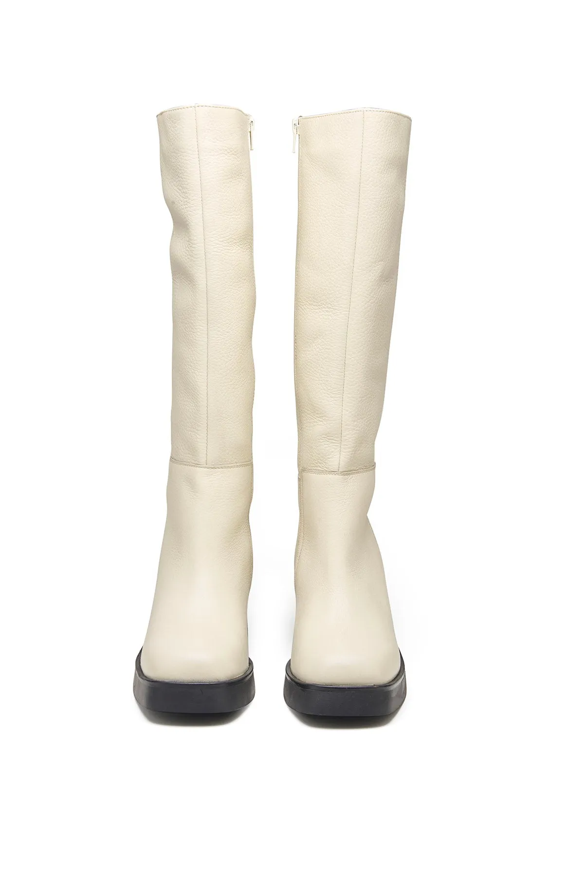 Off-White Floater Leather Boots