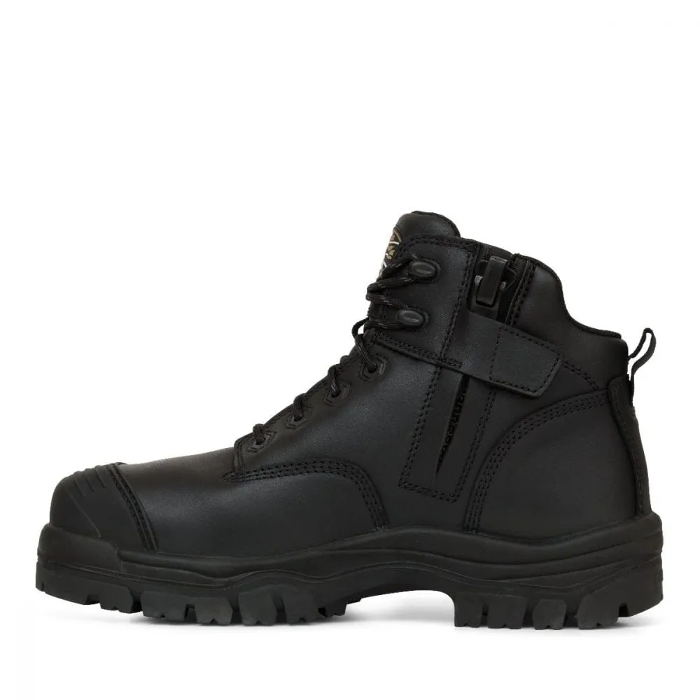 Oliver 45-640Z 130mm Black Zip Sided Hiker Boot