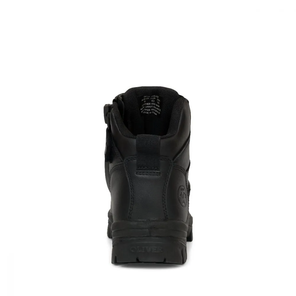 Oliver 45-640Z 130mm Black Zip Sided Hiker Boot
