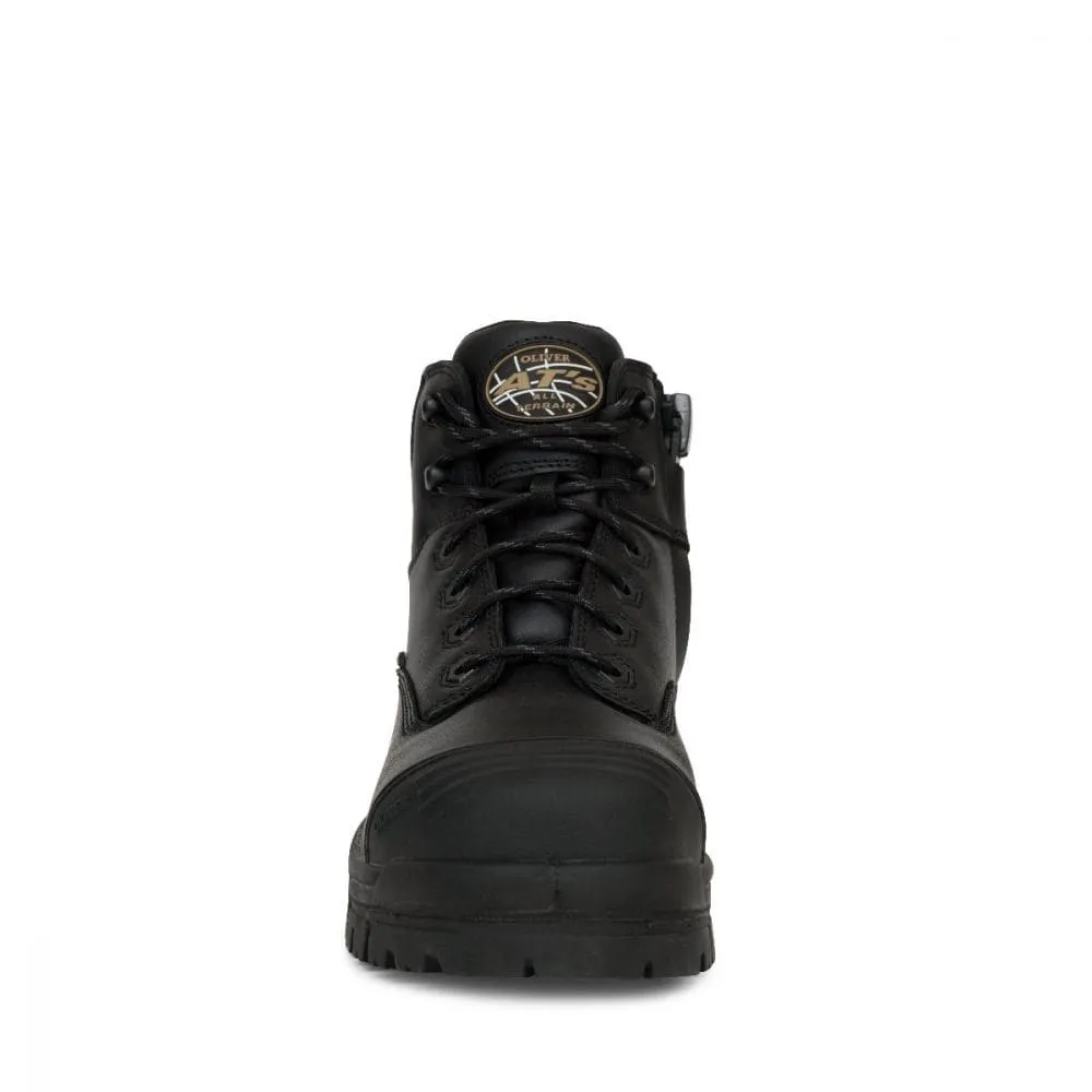 Oliver 45-640Z 130mm Black Zip Sided Hiker Boot