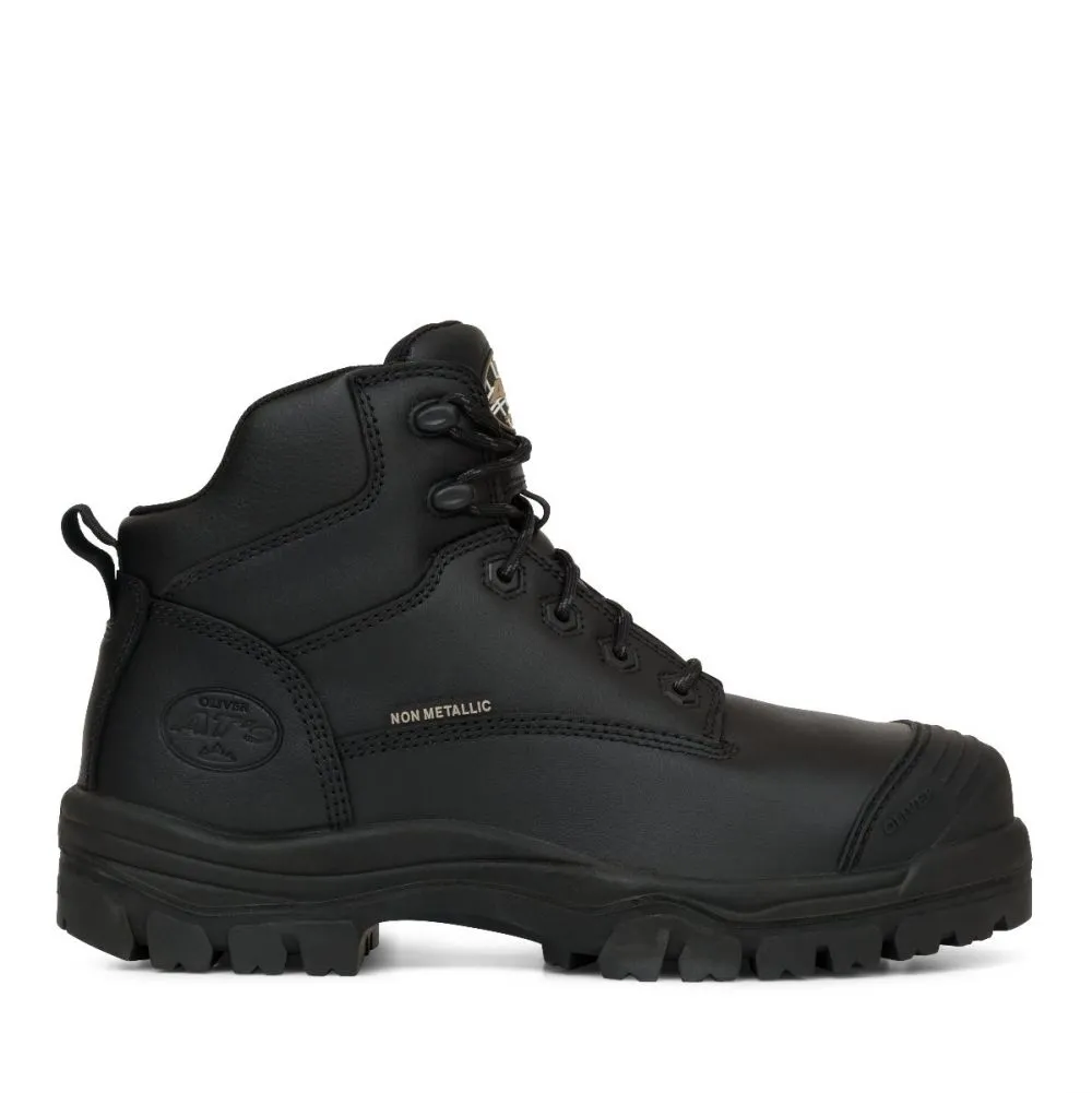 Oliver 45-640Z 130mm Black Zip Sided Hiker Boot