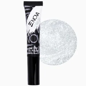 One Step Gel Polish, White Glitter - Pillow Talk