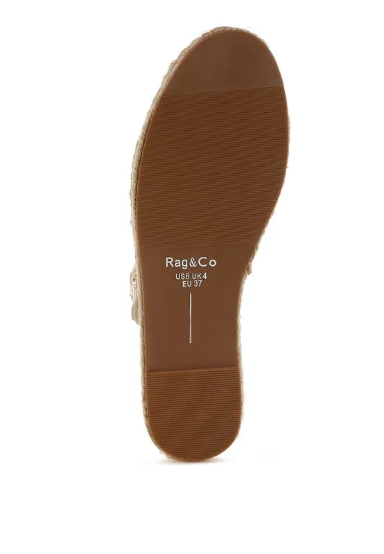 Ostac Genuine Leather Mary Jane Espradrilles