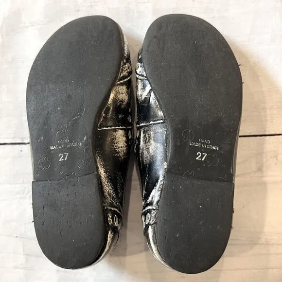 Papanatas By Eli Black &amp; White Brushed Wingtip Shoes