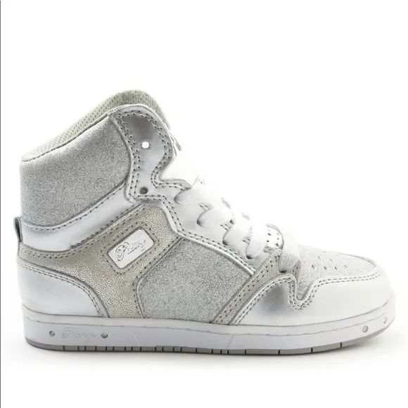 Pastry Youth Glam Pie Glitter High-Top Sneaker &amp; Dance Shoe for Girls Size 5