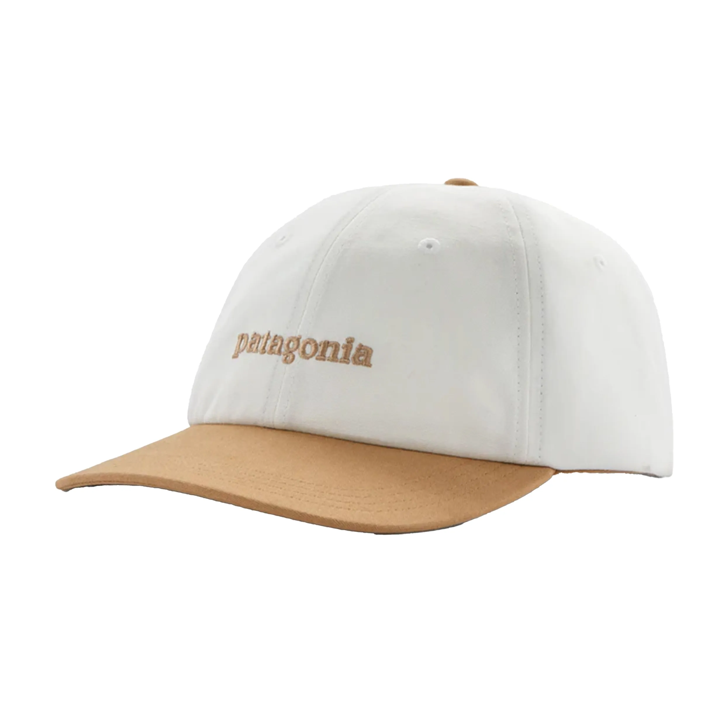 PATAGONIA FITZ ROY ICON TRAD CAP WHITE BROWN