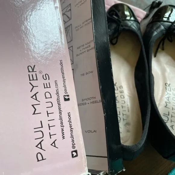 𝅺paul Mayer 7.5 B quilted pumps Black