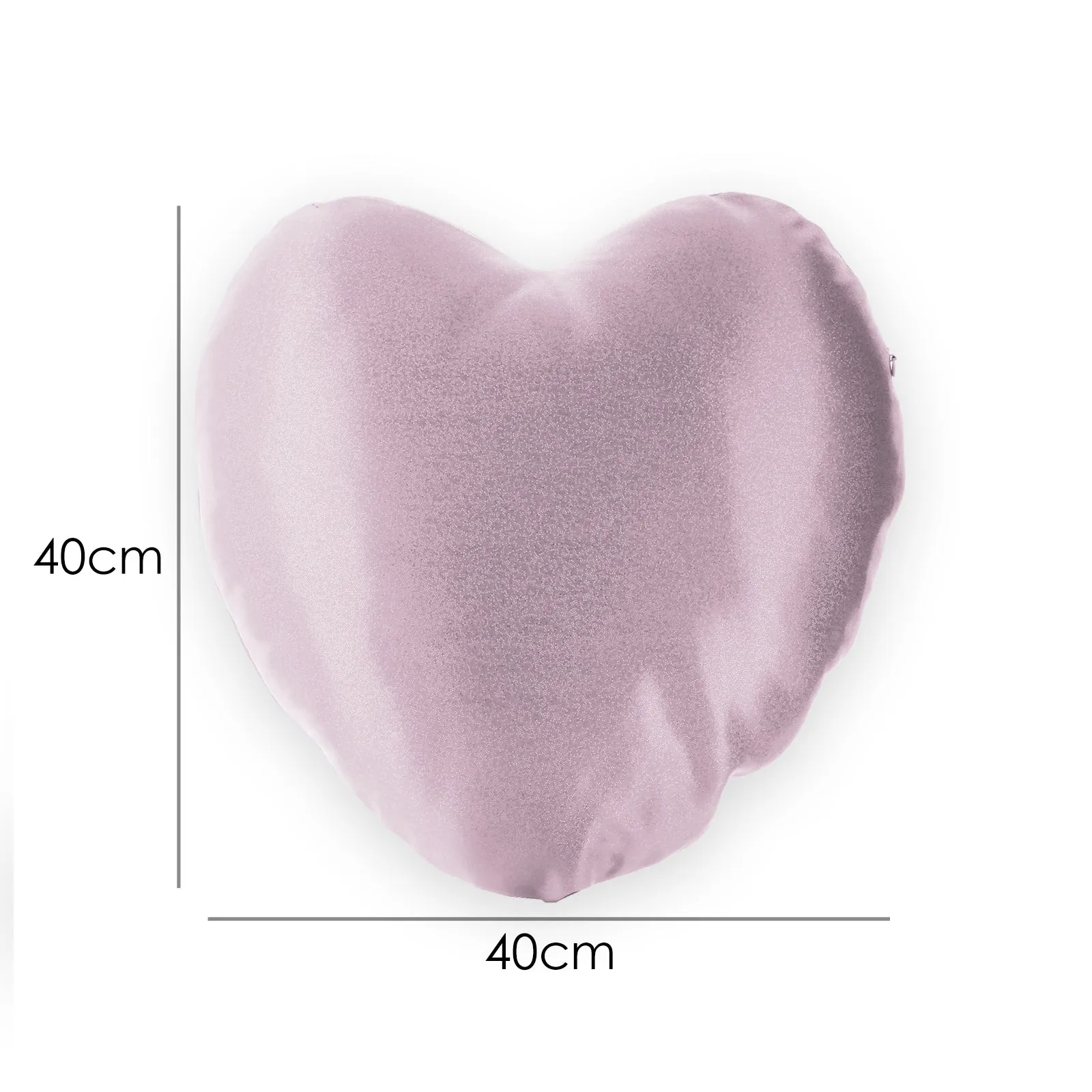 Personalised Glitter Heart Cushion with Elephant Rain Drop Glitter Print and Cute Text