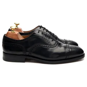 'Perth' Black Leather Oxford Brogues UK 8.5 F