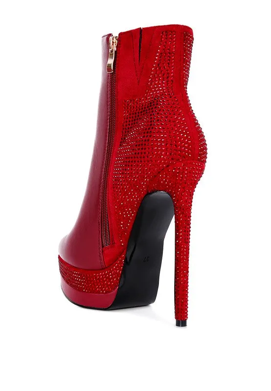 Platform Set High Heeled Ankle Boot