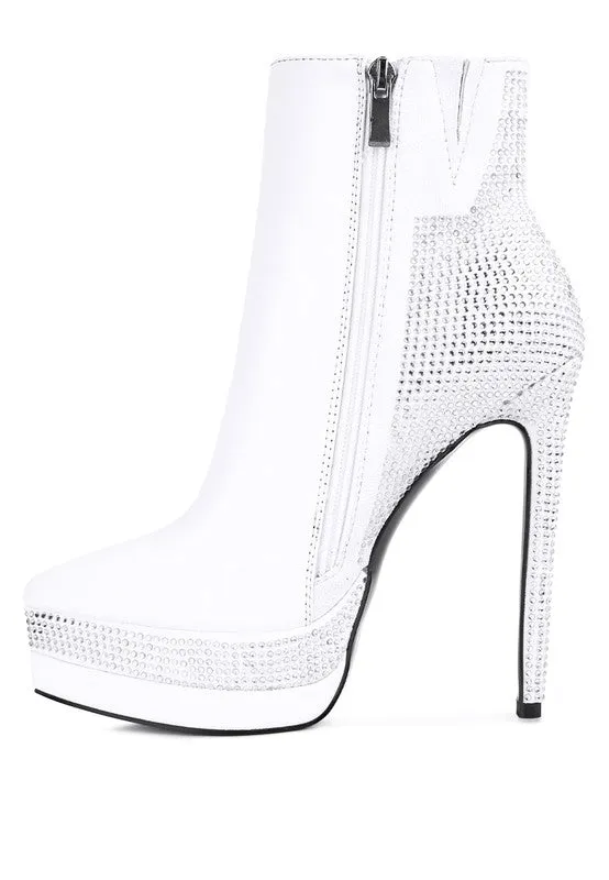 Platform Set High Heeled Ankle Boot