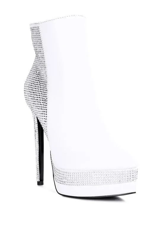Platform Set High Heeled Ankle Boot