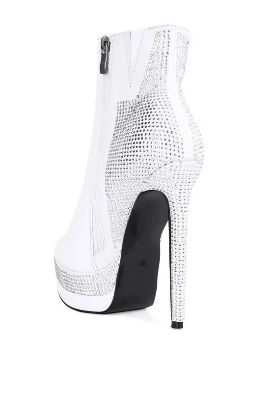 Platform Set High Heeled Ankle Boot
