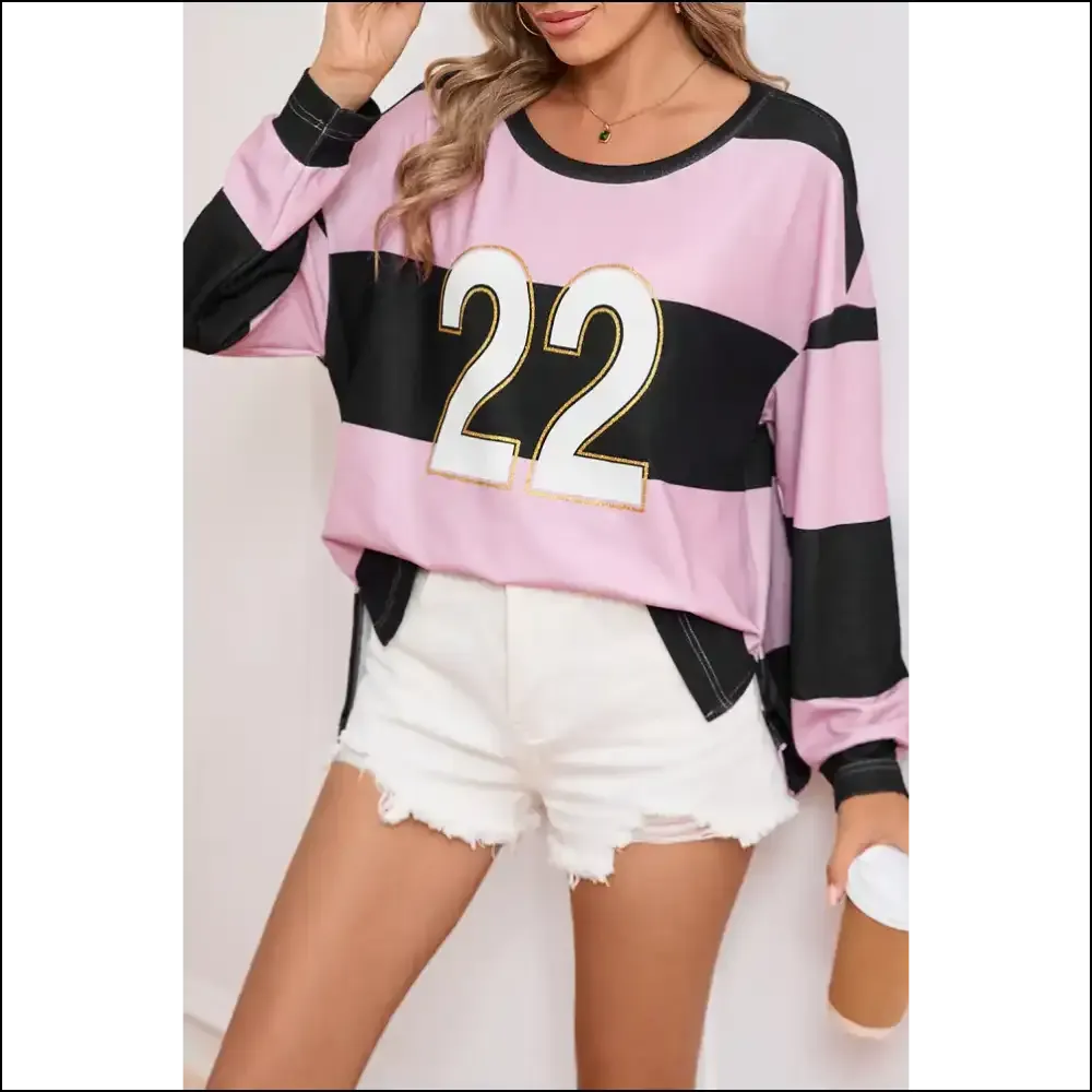 Playful Pink Stripe Top: Because Adulting is Hard . Needful Things. 😉