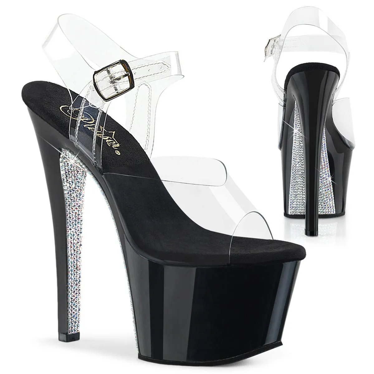 Pleaser Sky 308CRS Black/Silver