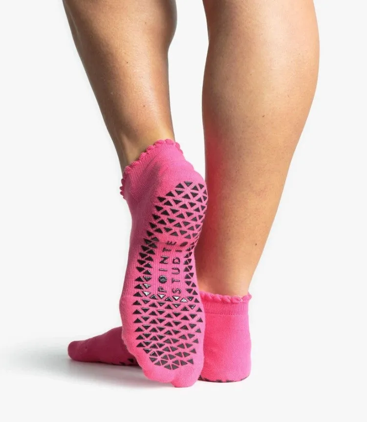 Pointe Studio Happy Grip Sock - Pink