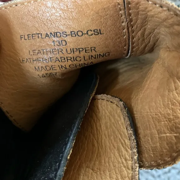 Polo Ralph Lauren Black Leather Ankle Boots (Fleetlands) with strap size 13D
