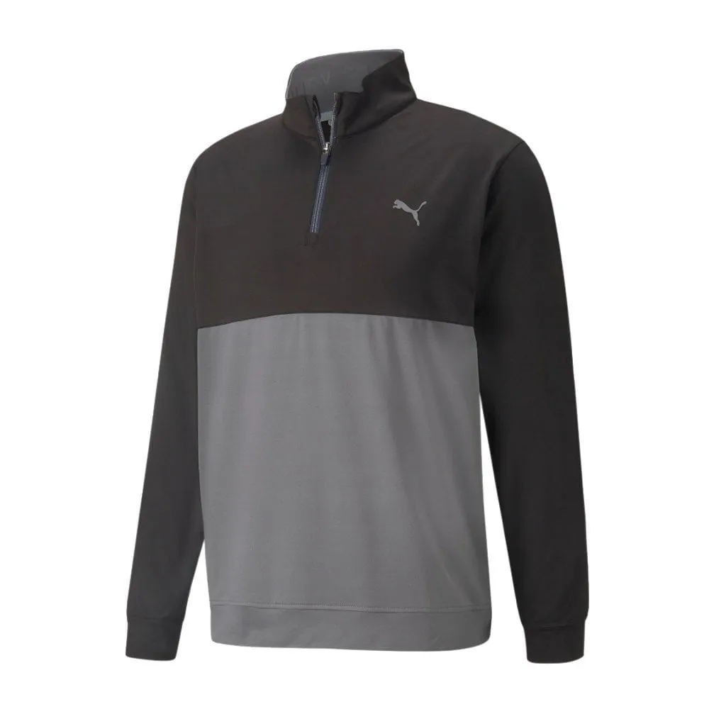Puma Gamer Colorblock 1/4 Zip - Puma Black/Quiet Shade