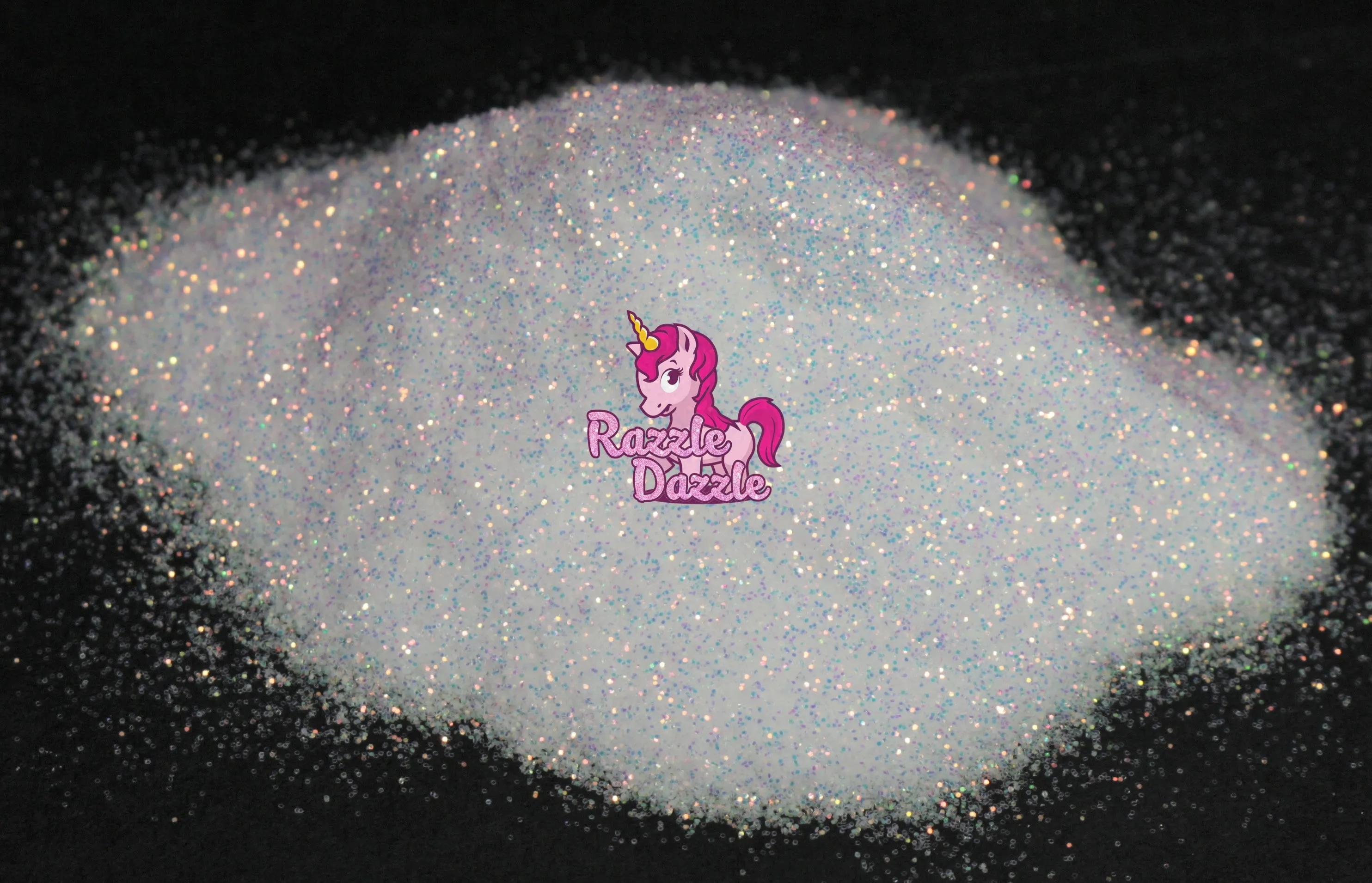 Razzle Dazzle Goddess Glitter- ultra fine white glitter | White Premium Glitter for Nail Art, Resins Art | Holographic Glitter | Decoration for Cards and DIY