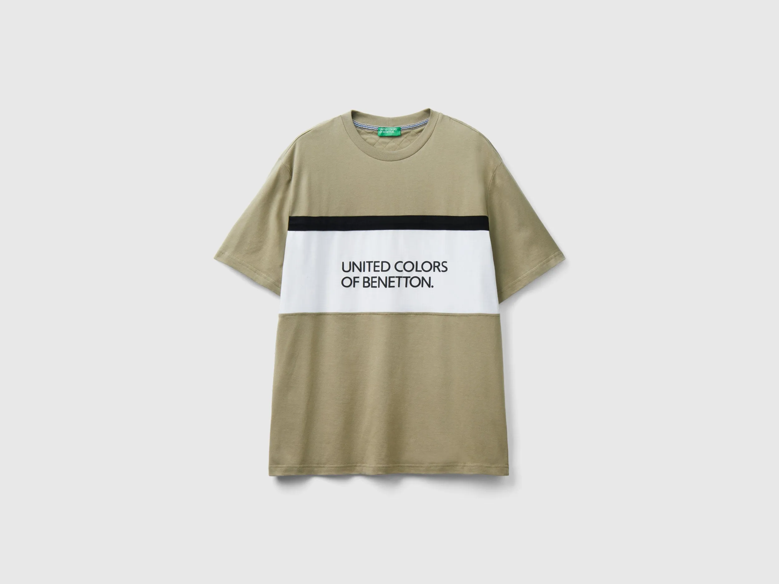 Regular Fit Crew Neck Colorblock T-shirt