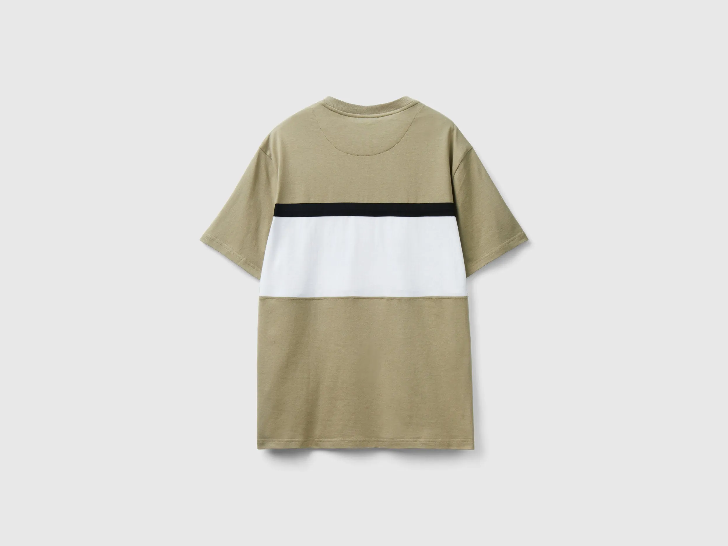 Regular Fit Crew Neck Colorblock T-shirt