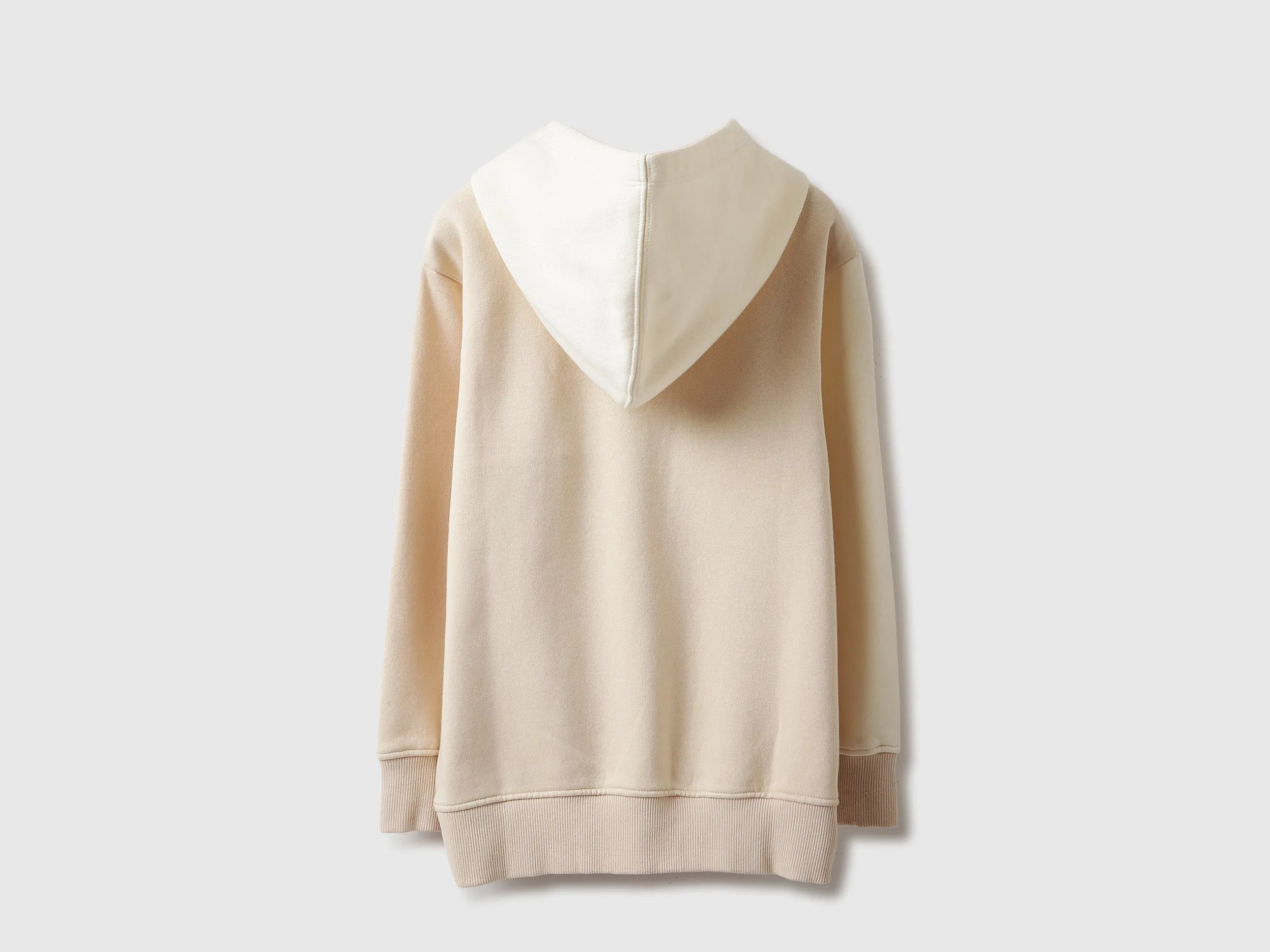 Regular Fit Hooded Neck Colorblock Sweatshirt
