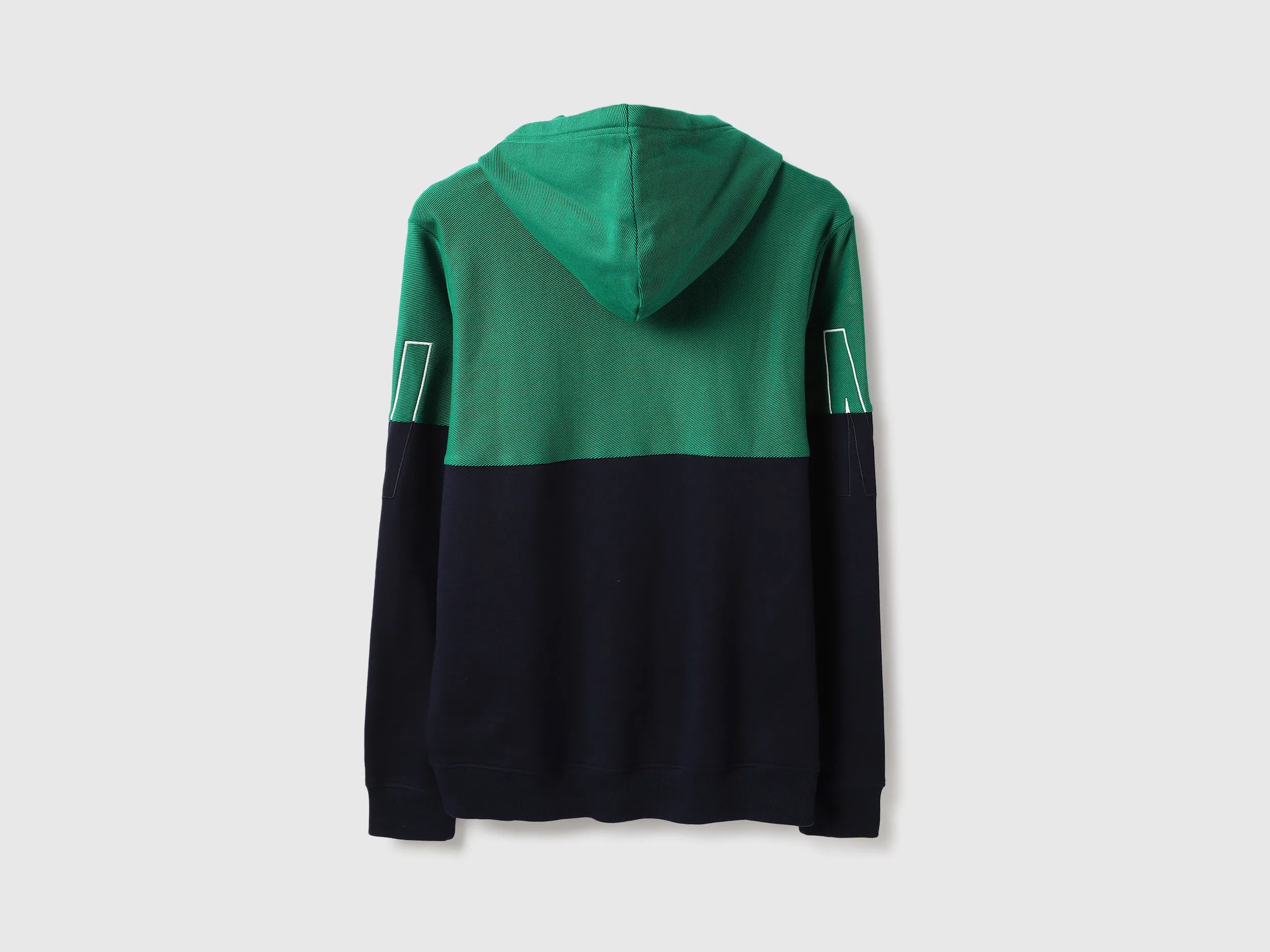 Regular Fit Hooded Neck Colorblock Sweatshirt