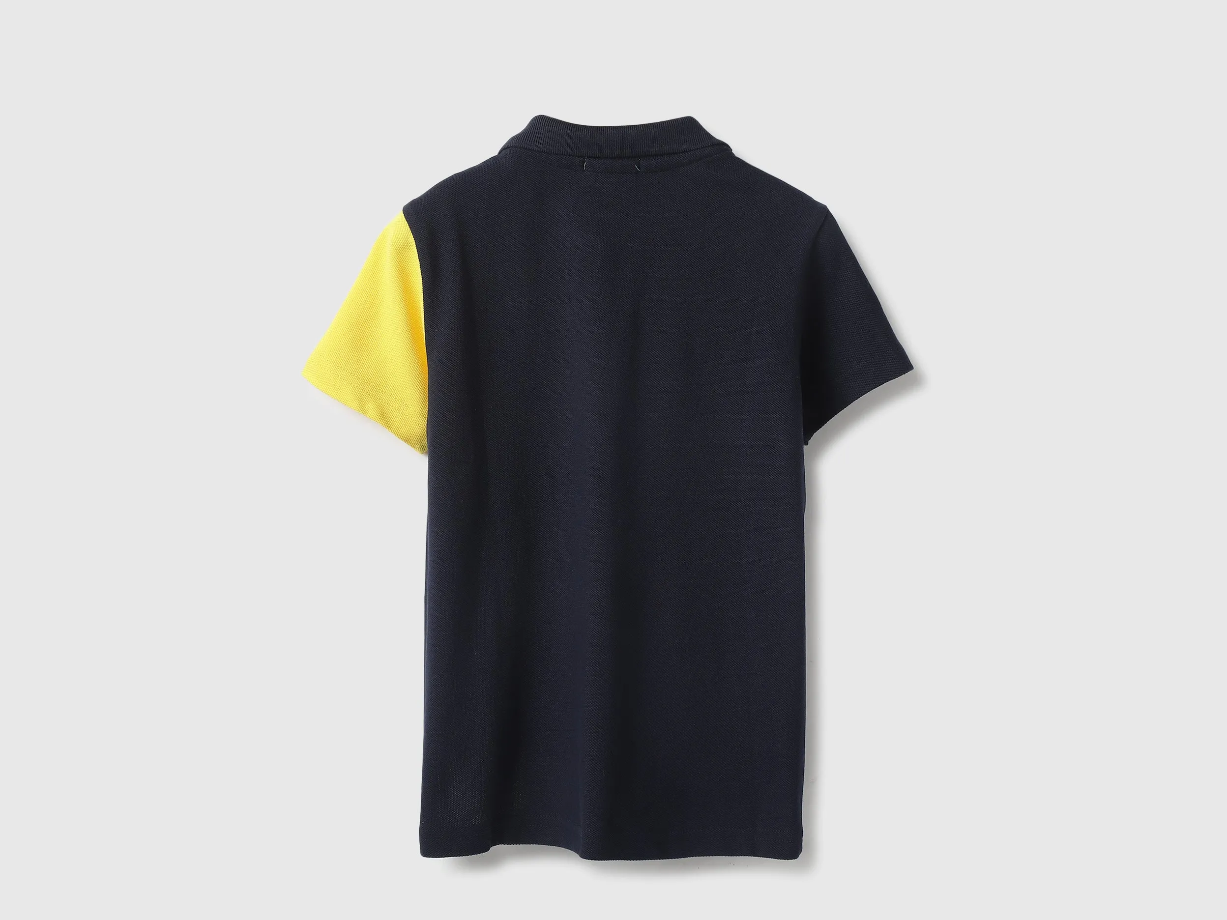 Regular Fit Polo Neck Colorblock Tshirt