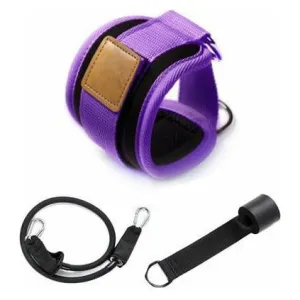 Resistance Bands with Ankle Straps Cuff with Cable for Attachment Booty Butt Thigh Leg Pulley Strap Lifting Fitness Exercise