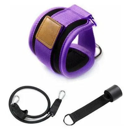 Resistance Bands with Ankle Straps Cuff with Cable for Attachment Booty Butt Thigh Leg Pulley Strap Lifting Fitness Exercise