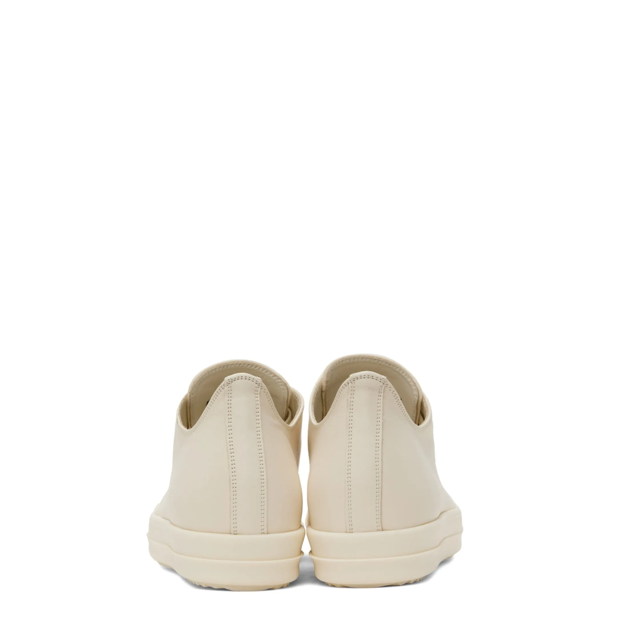 RICK OWENS WOMEN’S OFF WHITE PORTERVILLE LOW SNEAKS SNEAKERS