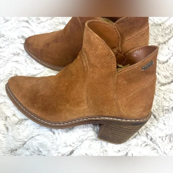 Roxy Women’s Cassidy Leather Ankle Boots Surfer Boho Minimalist Indie Size 7