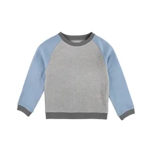 RuggedButts Slate Color Block Knit Raglan Sweatshirt