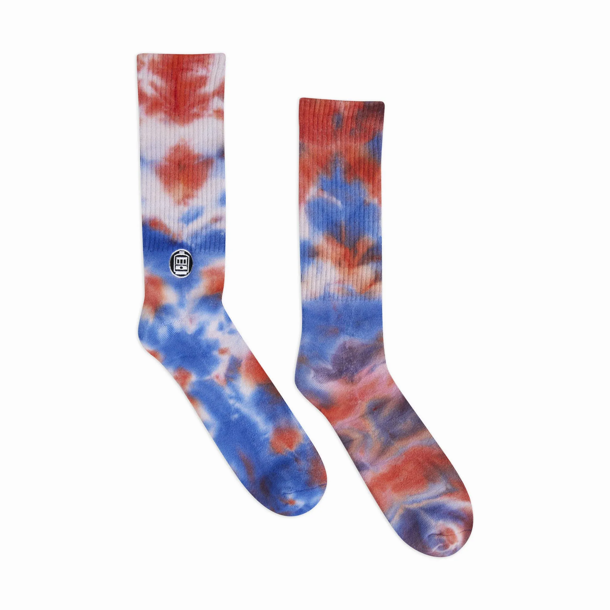 RWB Tie-Dye Tube Socks