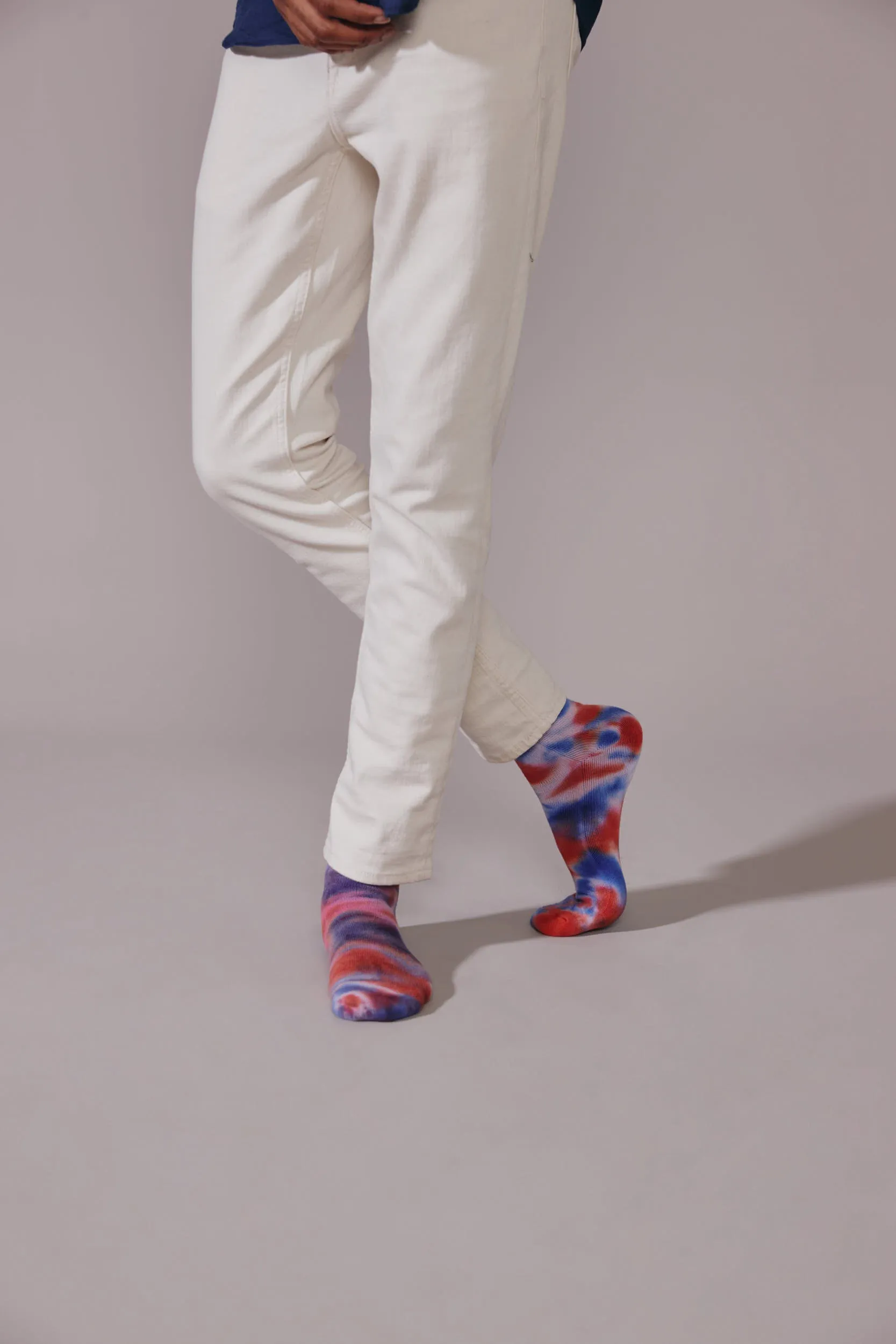 RWB Tie-Dye Tube Socks