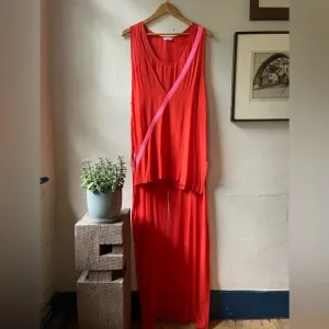 Sass &amp; Bide Mini Dress Red w Pink Sequins Color block Party Dress