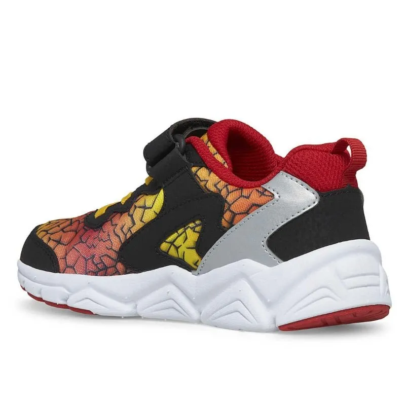 Saucony - Big Kid's Flash A/C 3.0 Sneaker - Black/Red/Yellow