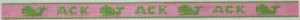 SGS-16: Sunglass Strap – ACK & Whales – bright green on pink (Nantucket)