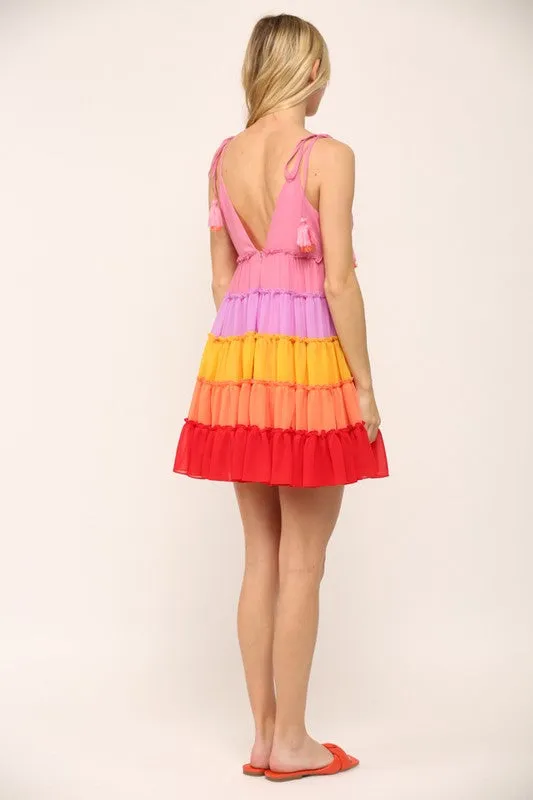 Shiela Colorblock Mini Dress FINAL SALE