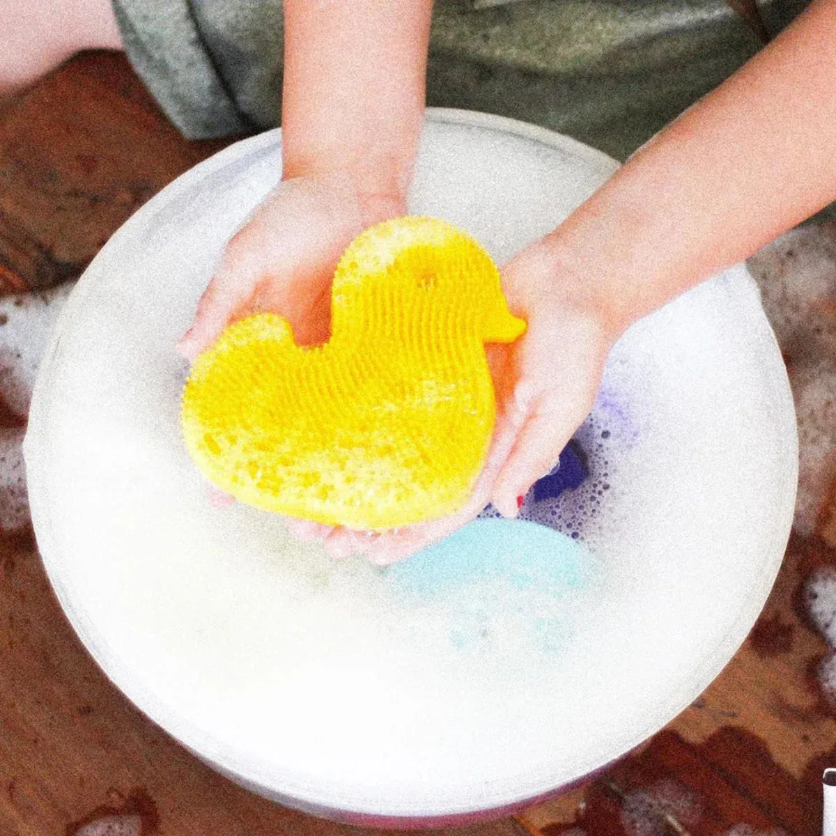 Silicone Duck Bath Scrub